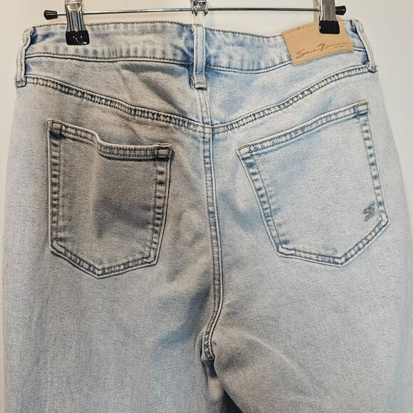 Seven7 Light Wash Blue Straight leg Denim Jeans Size 10 - Picture 6 of 10